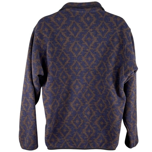 Patagonia Synchilla Mens M Aztec Snap Fleece Pullover Oversized Southwest Jacket - Picture 12 of 16
